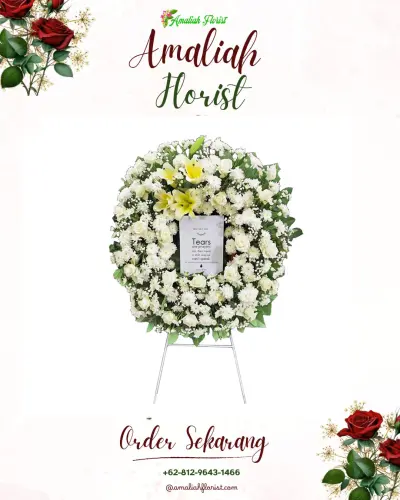 Krans Bunga Duka Cita di Kutajaya